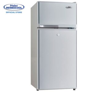 Haier Thermocool 95 Litres Double Door Fridge Silver (HRF-95BEX) - Silver + 3 Years Warranty