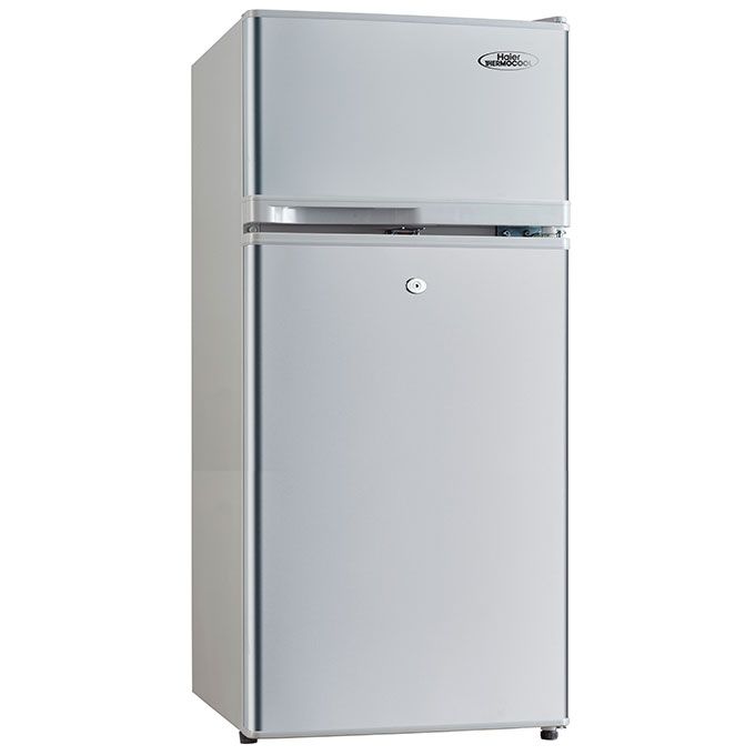 Haier Thermocool 95 Litres Double Door Fridge Silver (HRF-95BEX